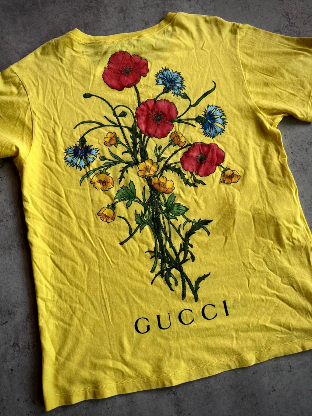 Gucci X Chateau Marmont 19SS Floral Demon Silhouette Short Sleeve T-Shirt