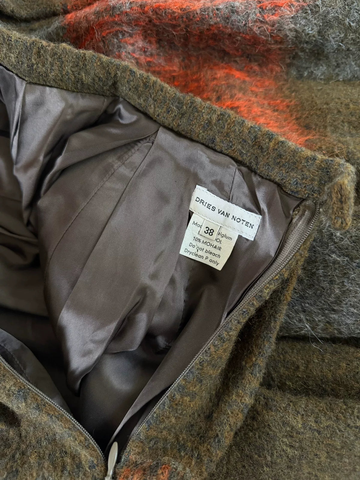 Dries van Noten Midi Runway Mohair Skirt