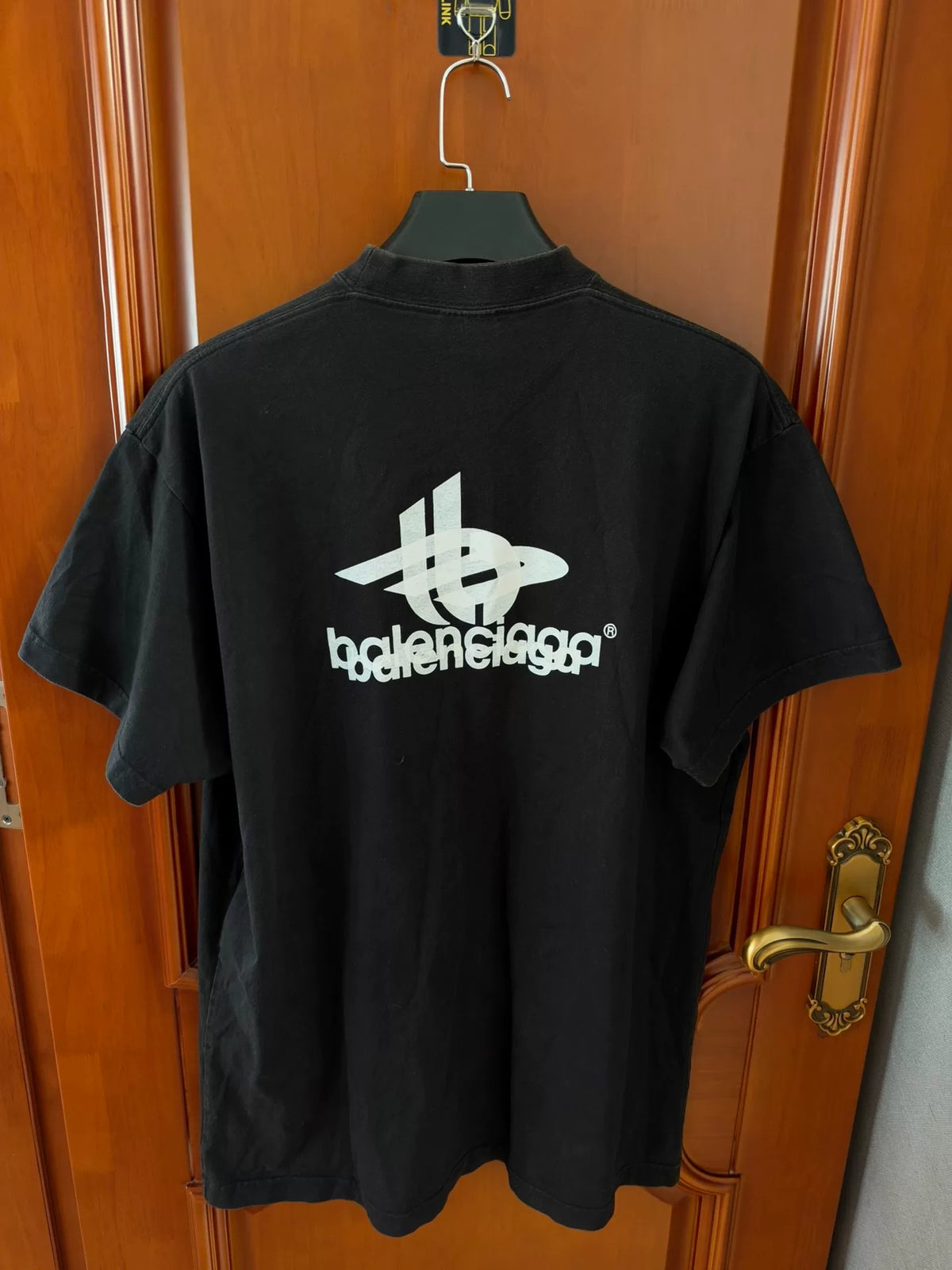 Balenciaga Double Logo Short Sleeve T-Shirt