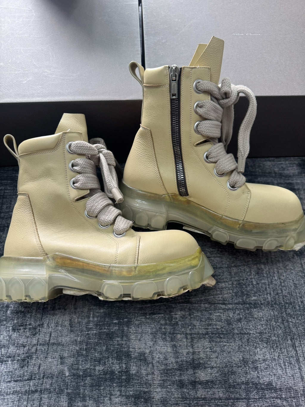 Rick Owens Thick-Lace Boots