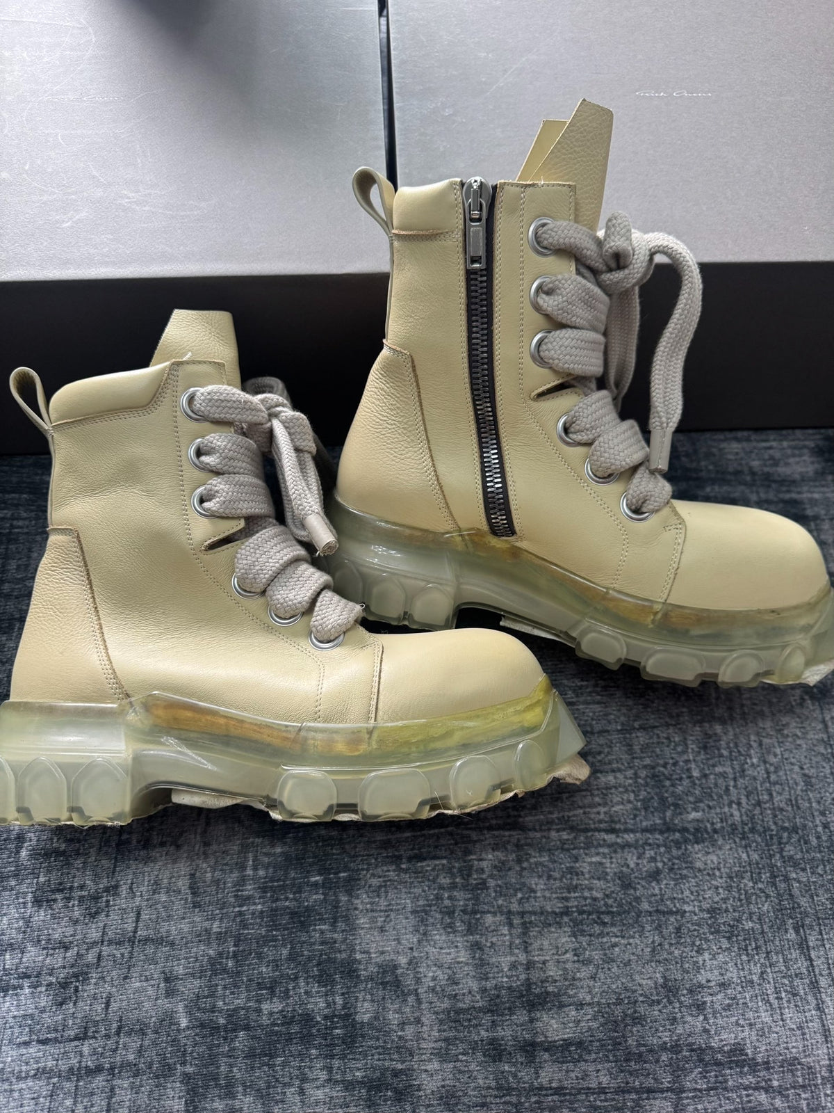 Rick Owens Thick-Lace Boots