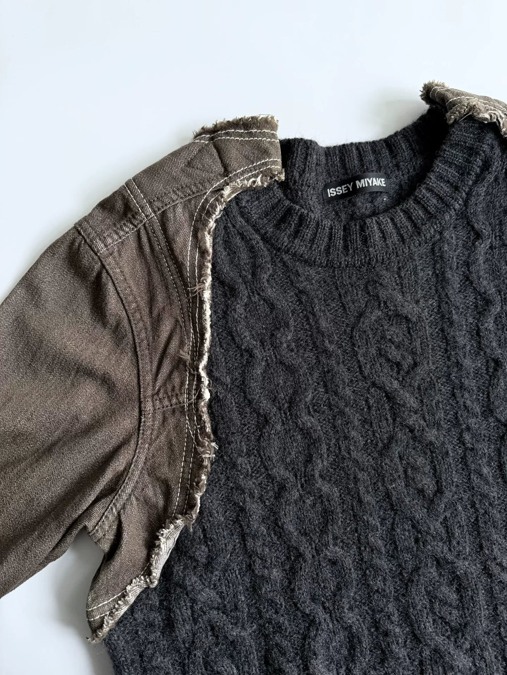Issey Miyake FW04 Patchwork Knit Sweater