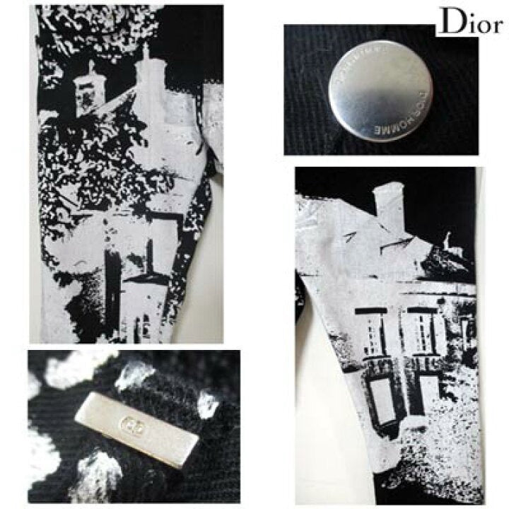 Dior Homme Black Castle Denim Jeans