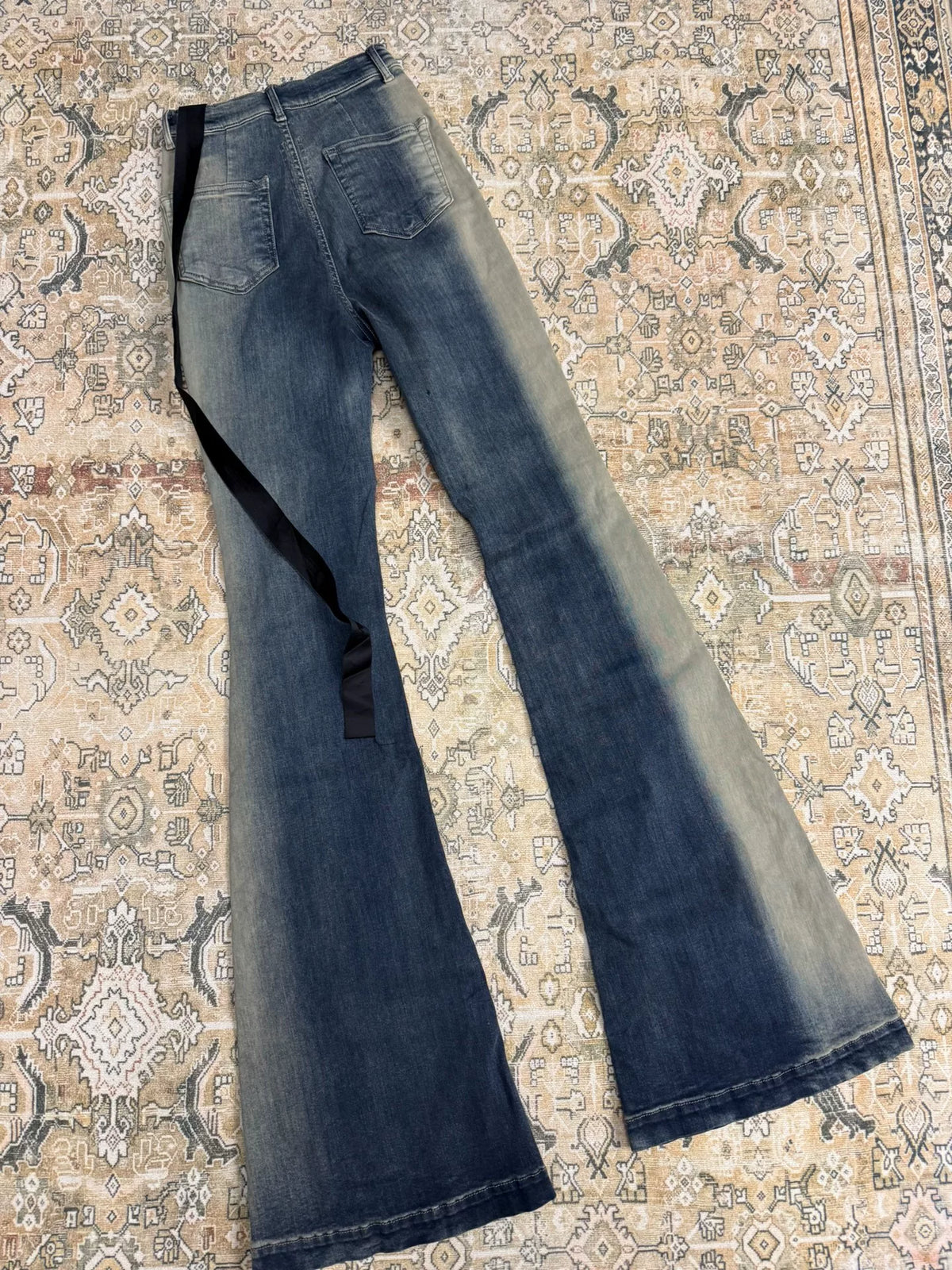 Rick Owens Ribbon Washed Floor-Length Pants