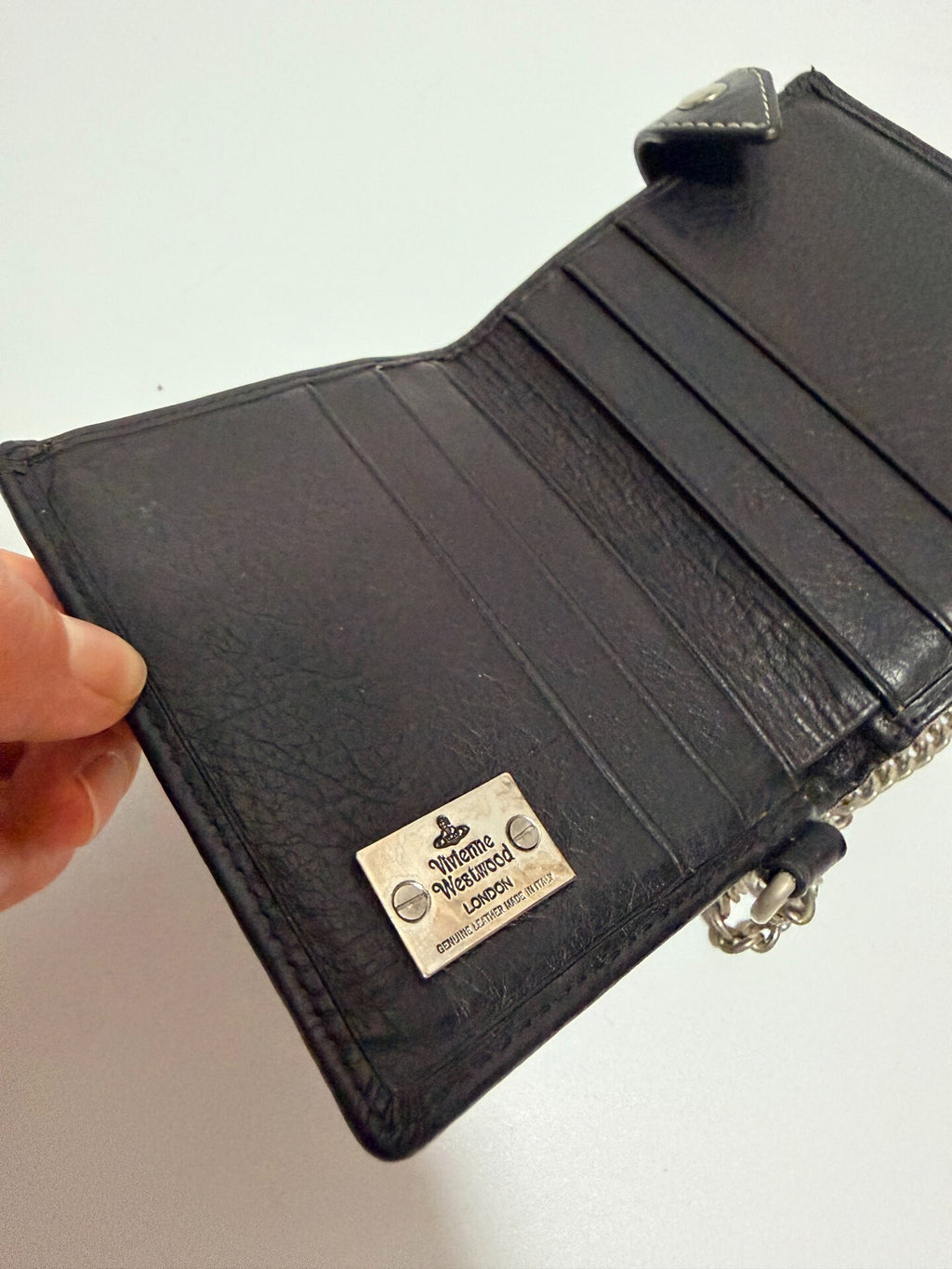 Vivienne Westwood Graffiti Chain Card Holder Wallet
