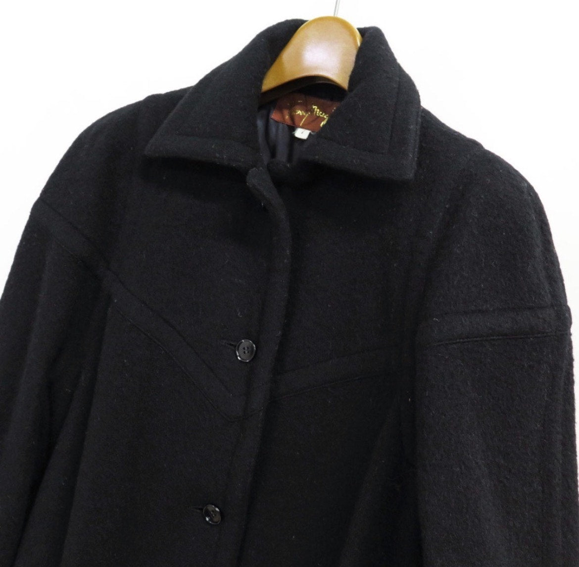 1980s Thierry Mugler Wool Melton Coat