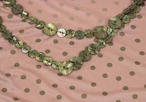 Jean Paul Gaultier Vintage Pink Polka Dot Button Top