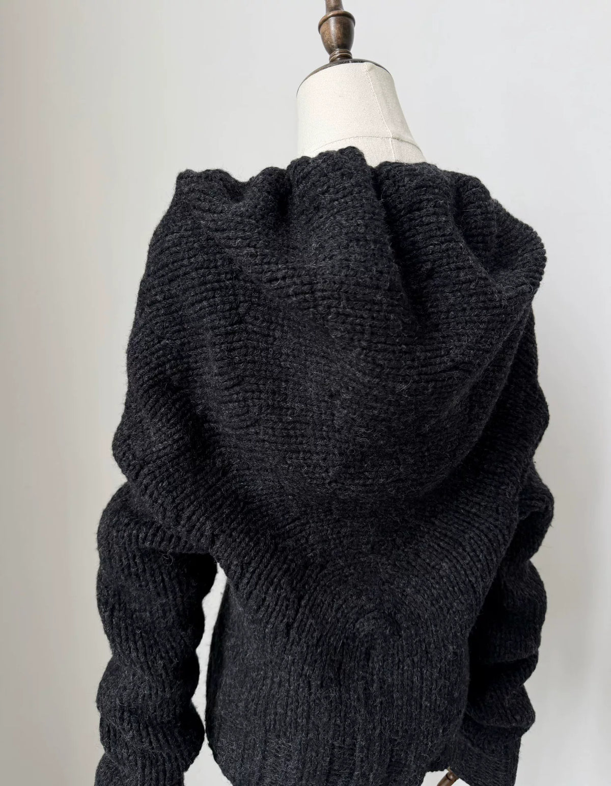 Dries van Noten 2000 Chunky Knit Pullover with Back Neck Stacking Sweater