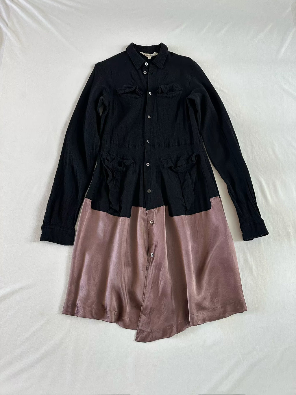 Comme Des Garcons Rei Kawakubo 1994 early shrinkage period long shirt dress