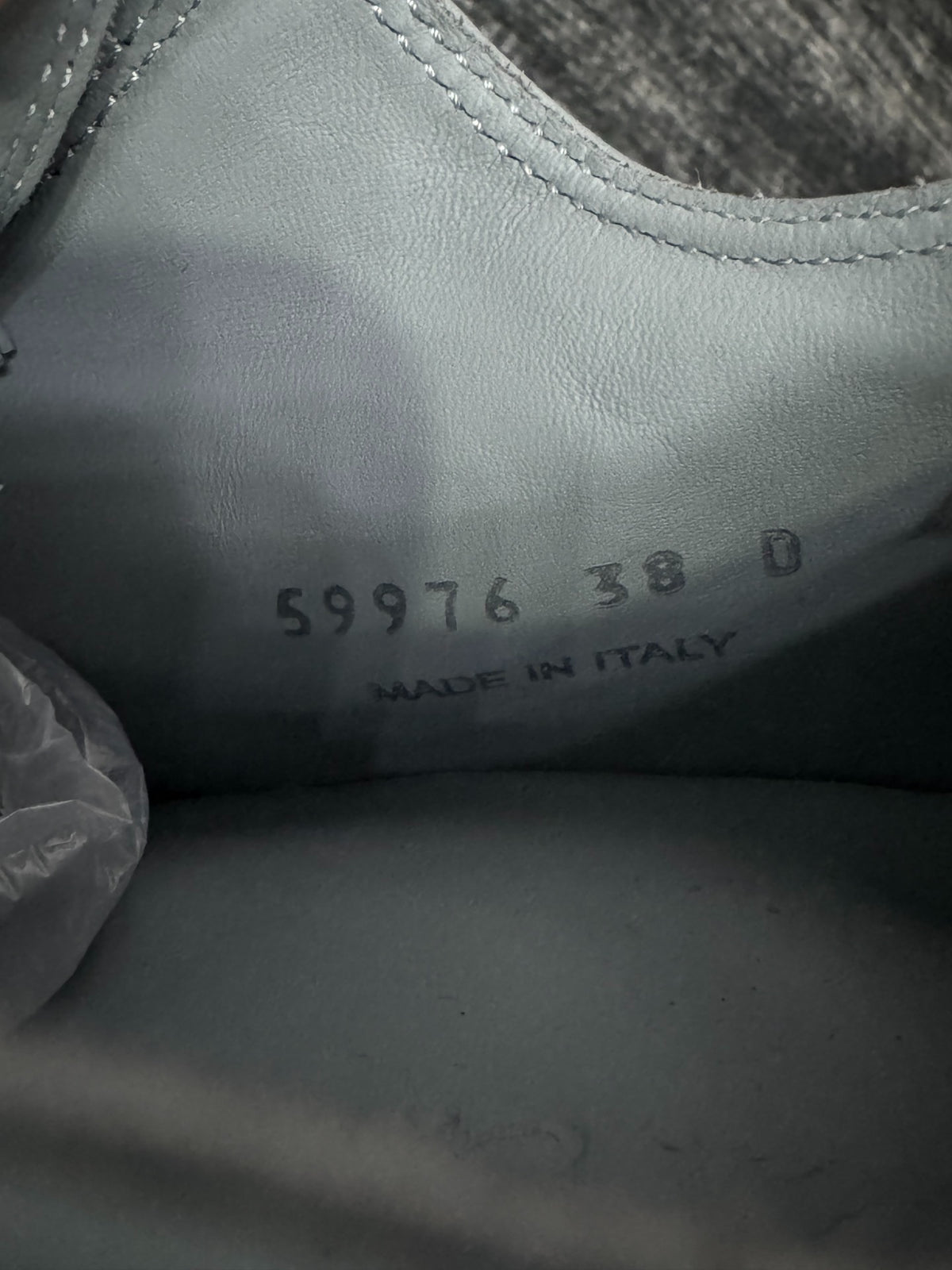 Rick Owens Thick-Lace Haze Blue Sneakers
