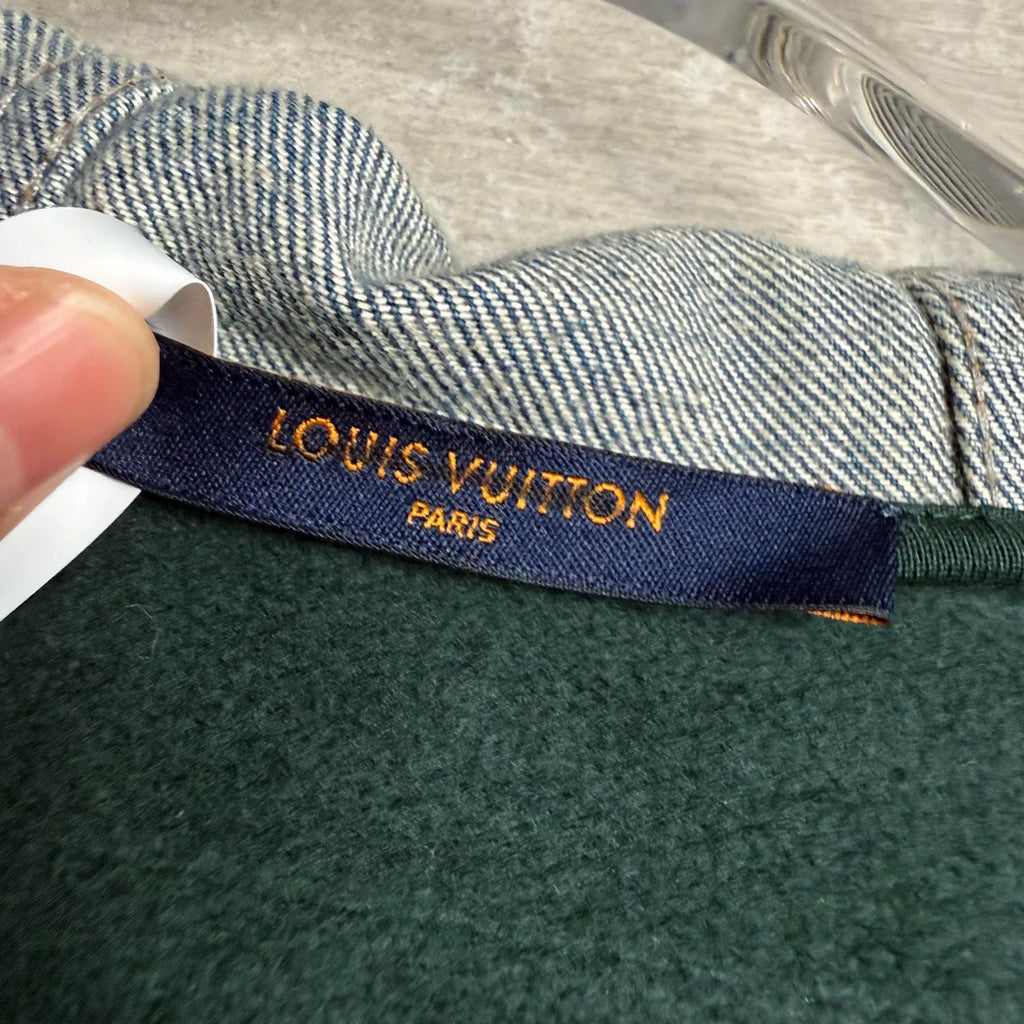 Louis Vuitton Denim Patchwork Hooded Jacket