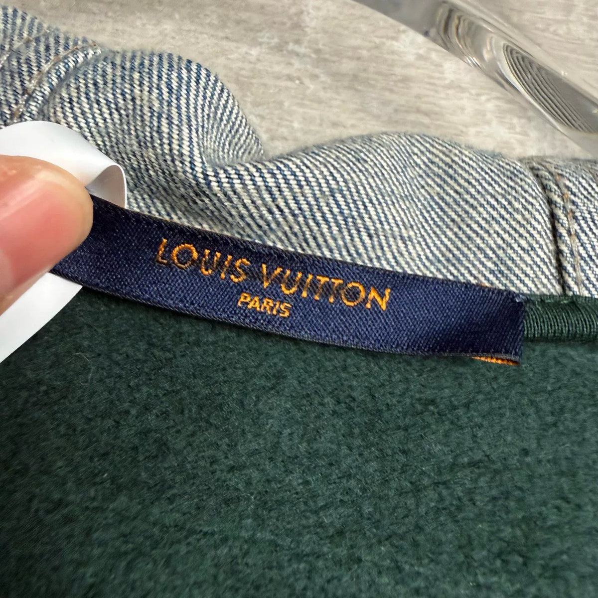 Louis Vuitton Denim Patchwork Hooded Jacket