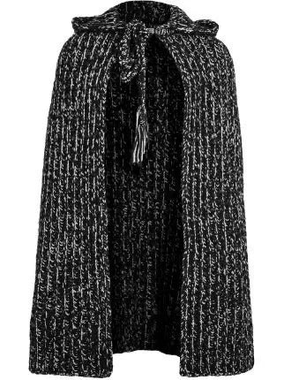 Saint Laurent 13FW Wool Cashmere Hooded Cape