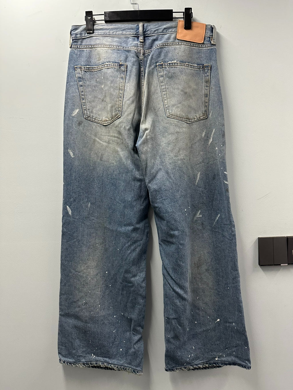 Acne Studios 2023M Blue Splatter Jeans