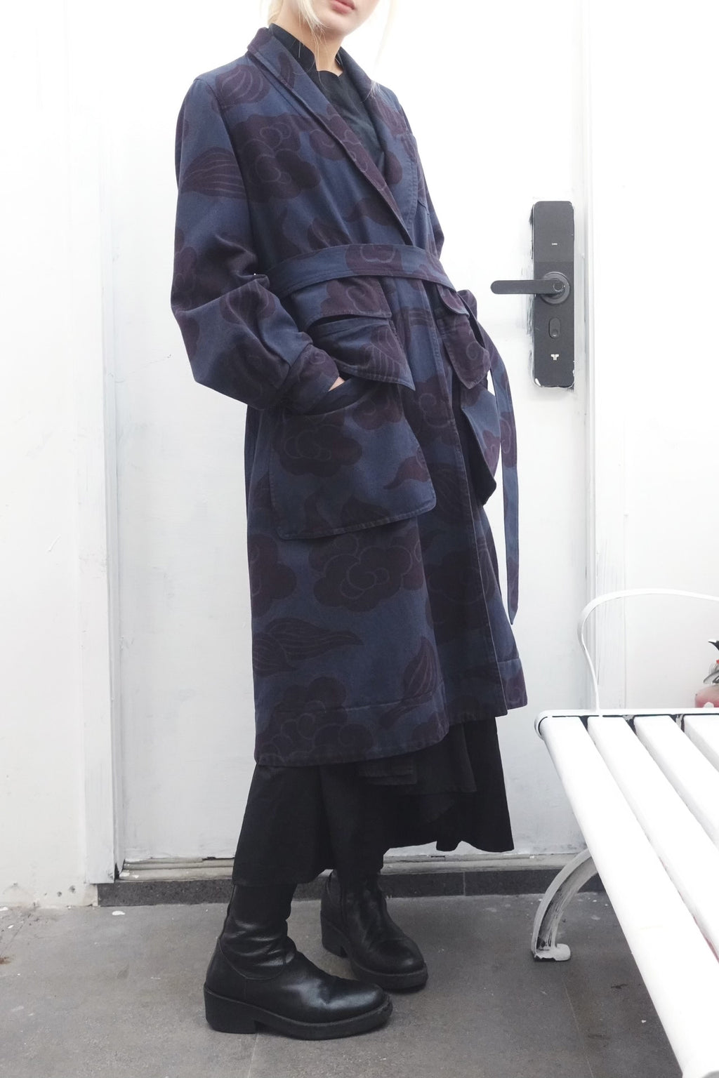 Dries Van Noten | AW2015 Black Cloud Pattern Coat