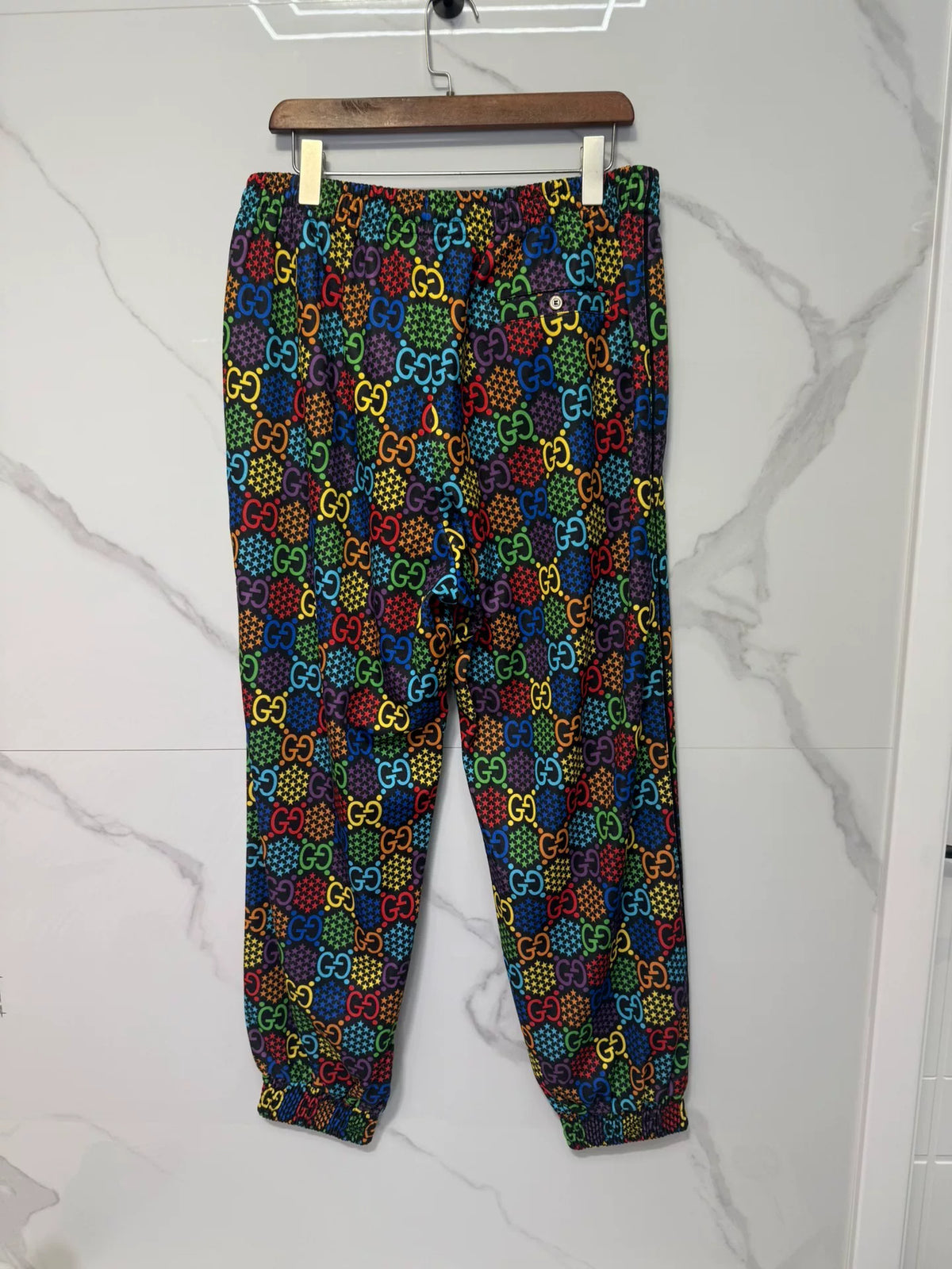 Gucci SS22 White Candy Print Trousers