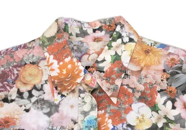Maison Margiela Vintage Orange Floral Irregular Shirt