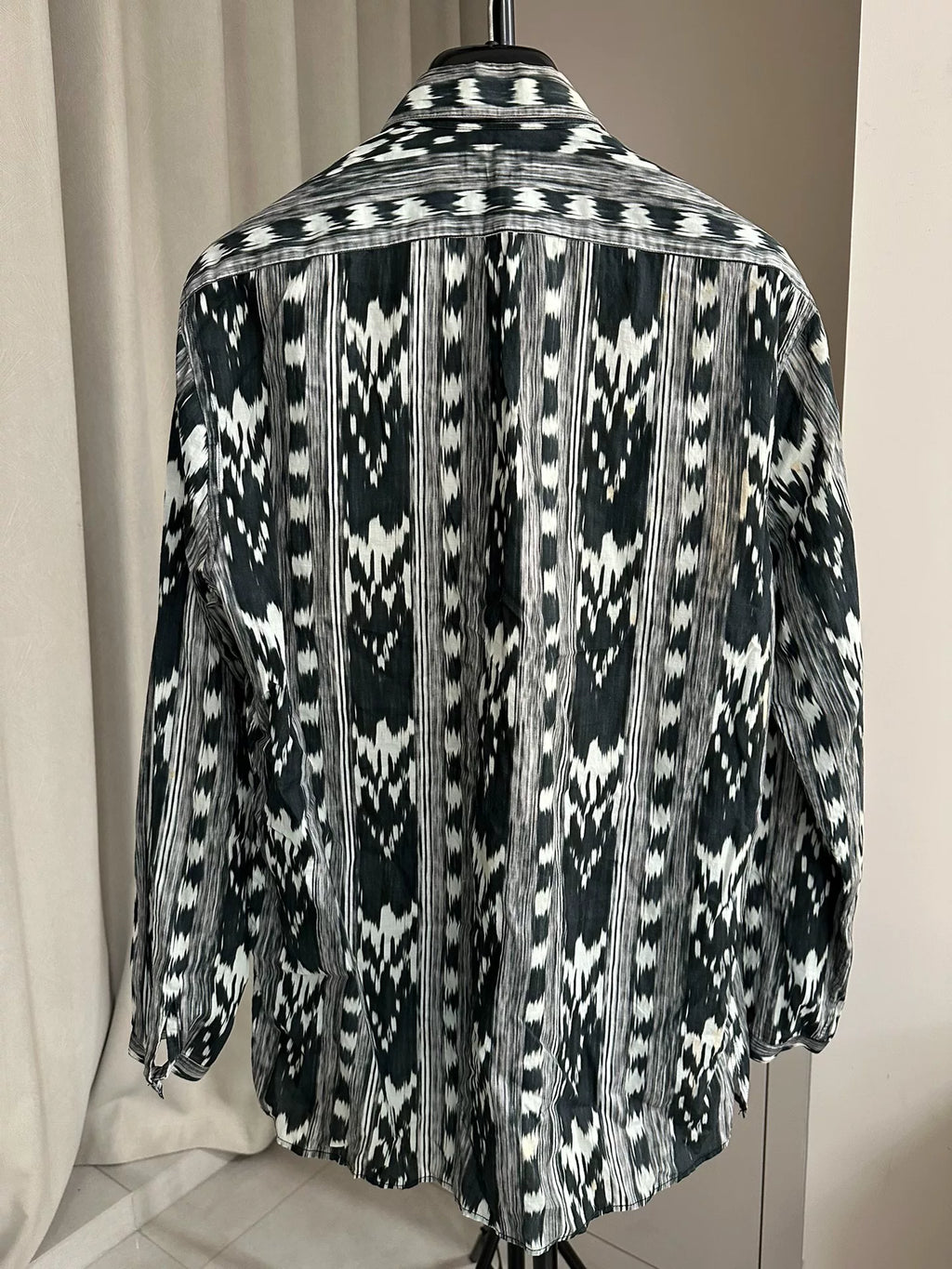 Saint Laurent SS18 Gypsy Abstract Heart Shirt by Anthony Vaccarello