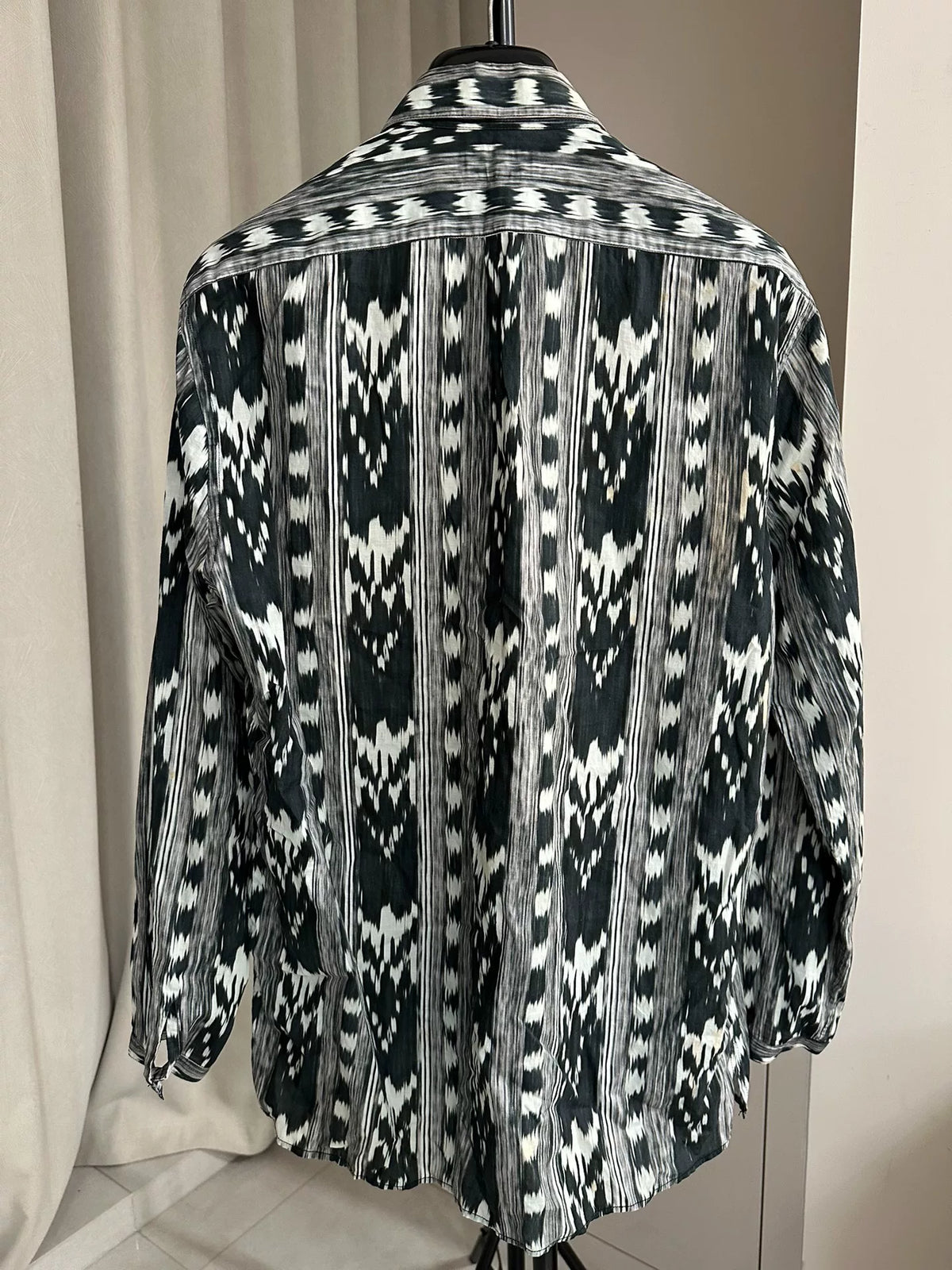 Saint Laurent SS18 Gypsy Abstract Heart Shirt by Anthony Vaccarello