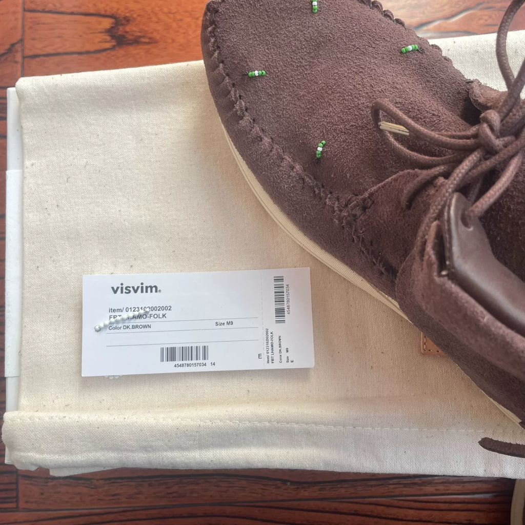 Visvim 23ss FBT Lhamo Folk Tassel Casual Shoes