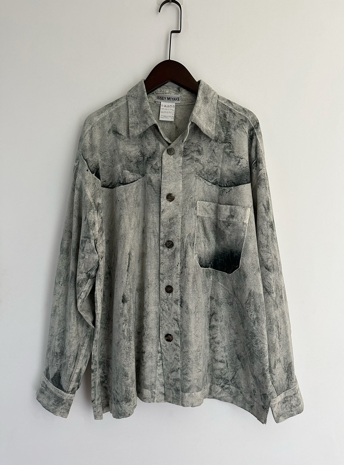 Issey Miyake Charcoal Burn Shirt