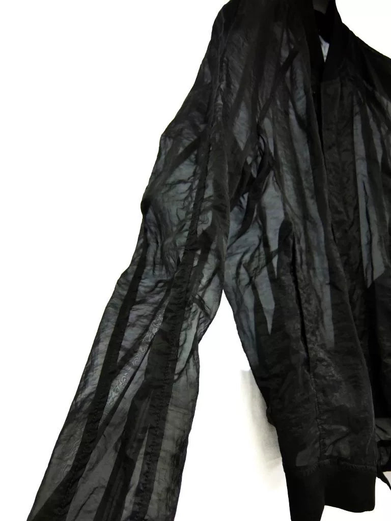 Julius 16SS Runway Black Organza Jacket