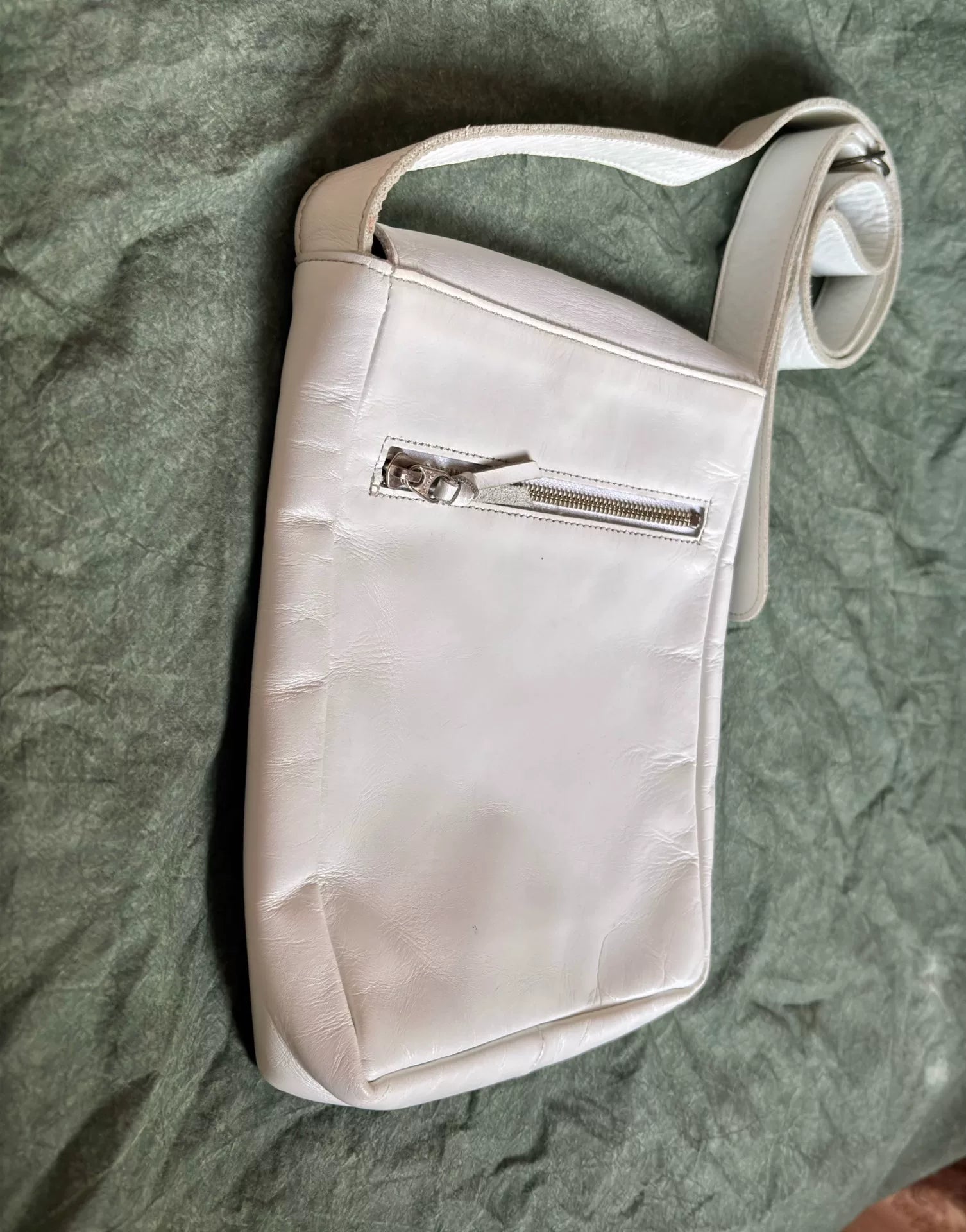Jean Paul Gaultier 90s Lake Angel White Crossbody Bag