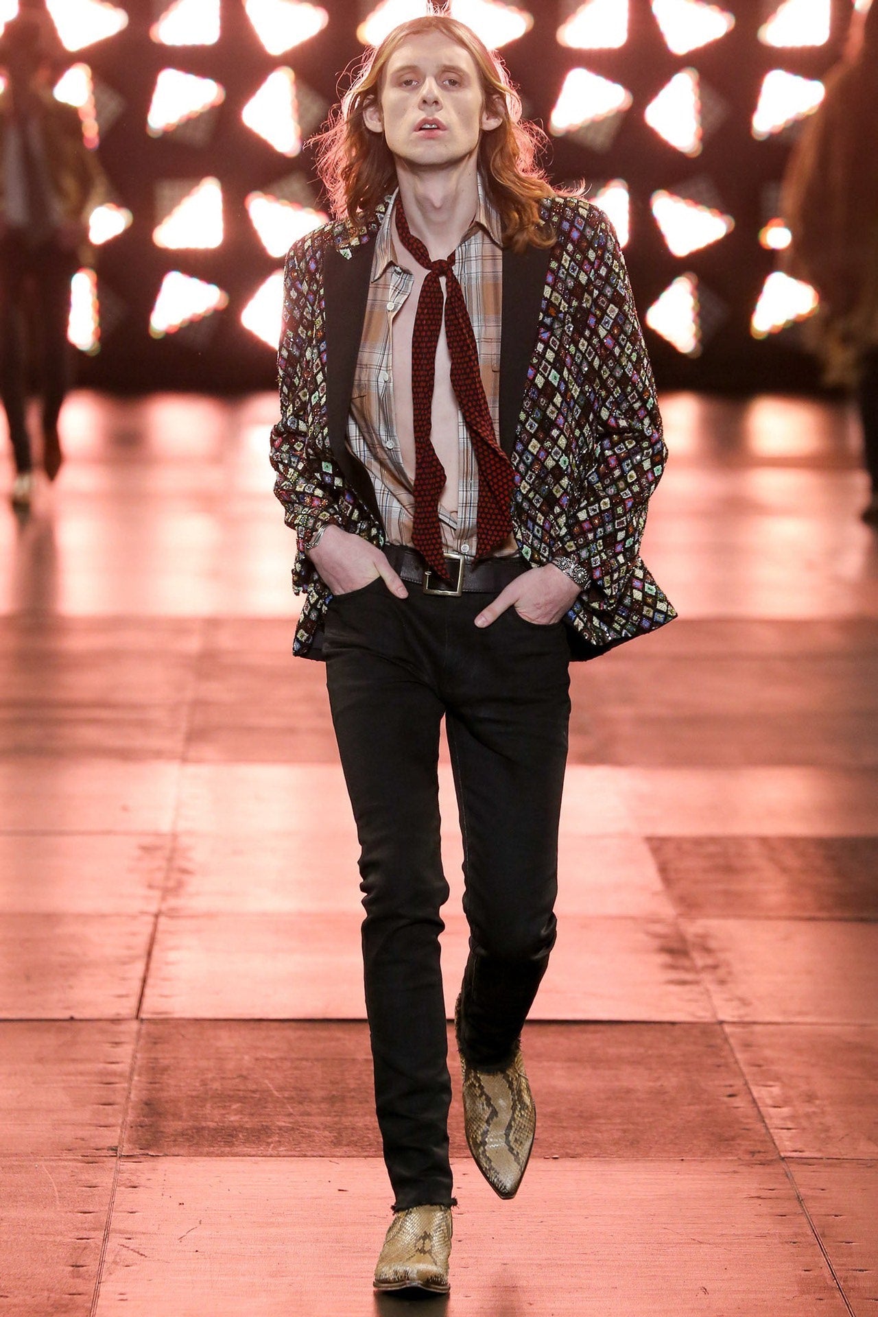 Saint Laurent Slp15ss Multicolor Suit