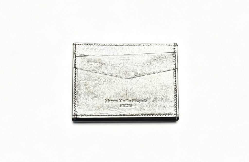 Maison Martin Margiela Silver Metallic Leather Wallet