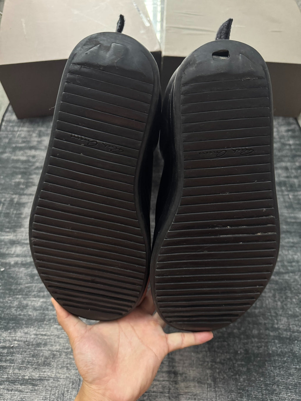 Rick Owens 23FW Runway Splint Panel Platform Boots