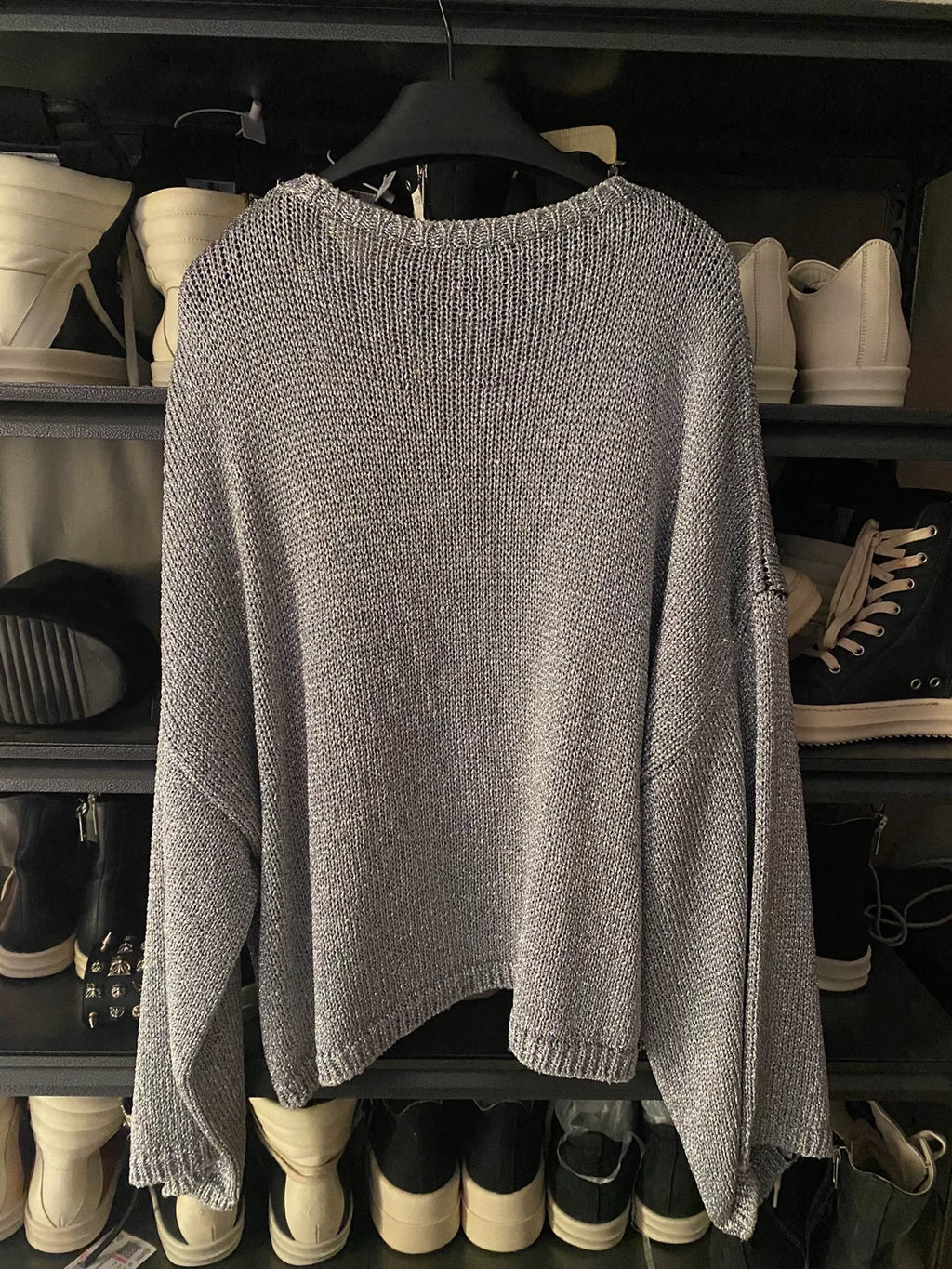 Raf Simons Silver Sweater