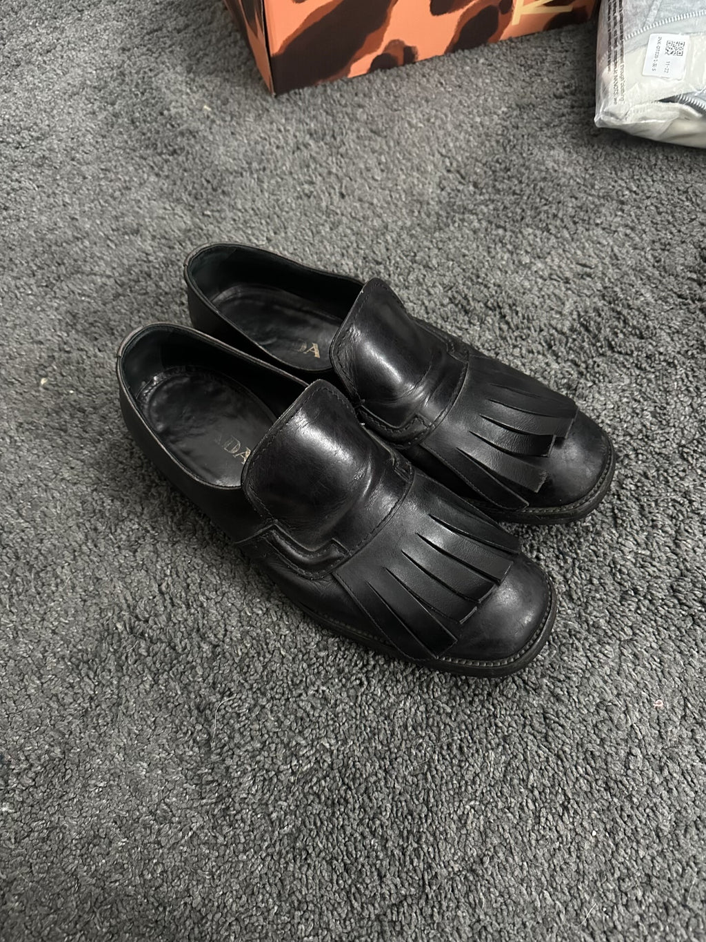 Prada Fringe Loafers Shoes