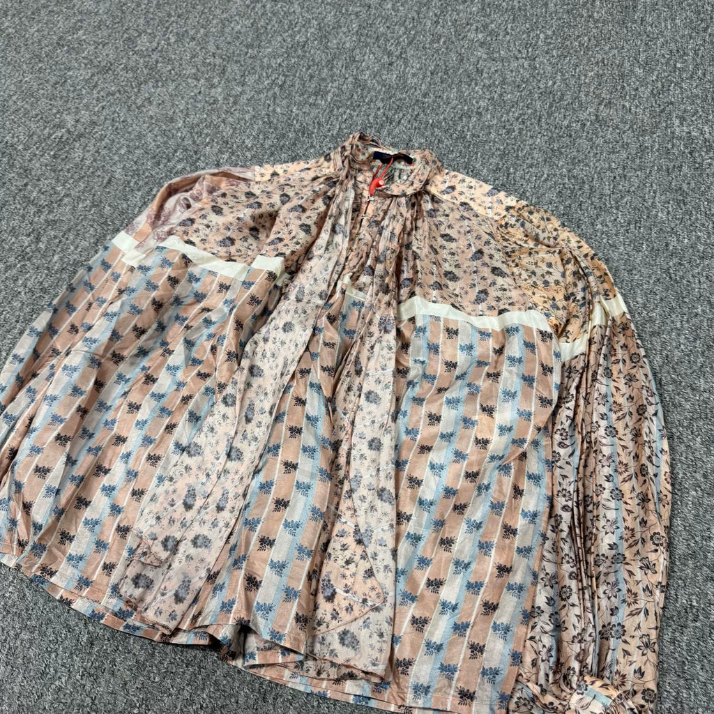 Louis Vuitton LV small floral pattern silk shirt