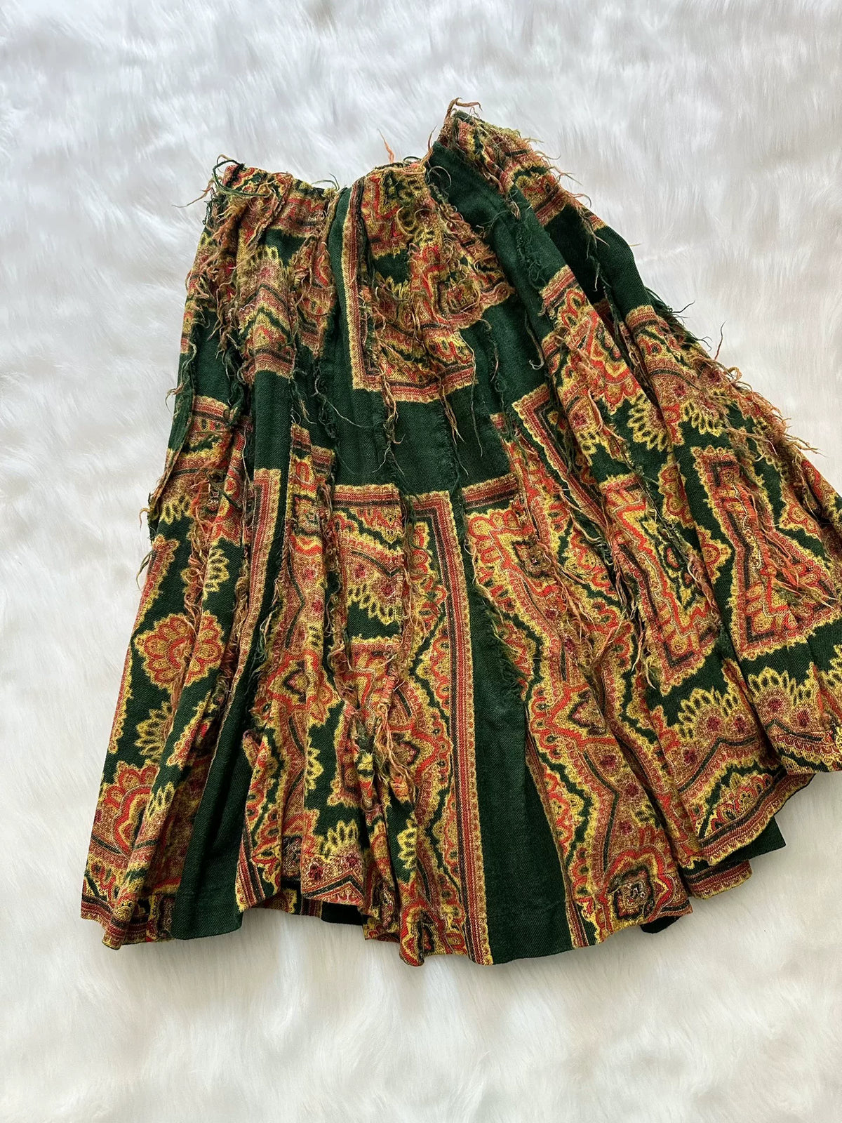Comme Des Garcons 2003 Midi Wool Skirt