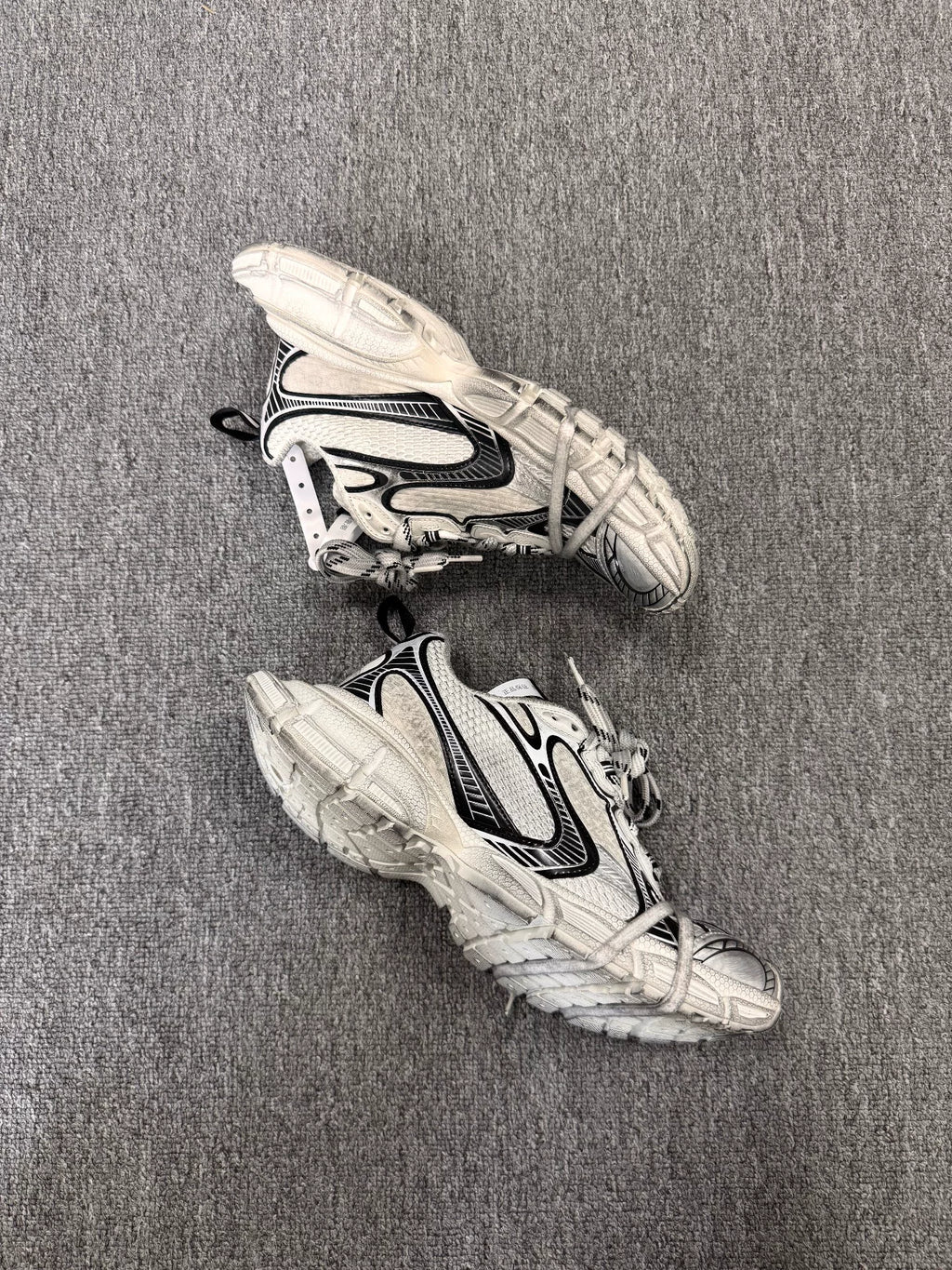 Balenciaga 3XL Black White Sneakers