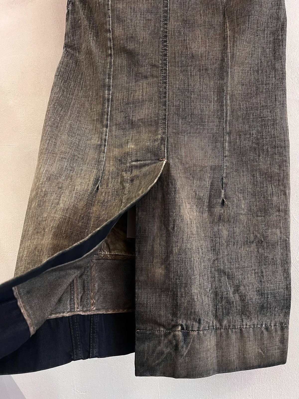 Rick Owens Distressed Denim Vest