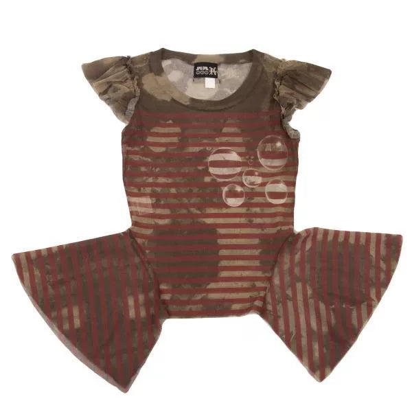 Jean Paul Gaultier Vintage Striped Bubble Mesh Top