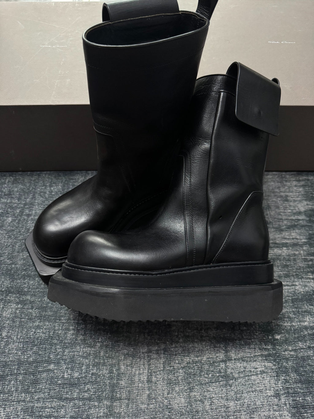 Rick Owens Coffin Sole Boots