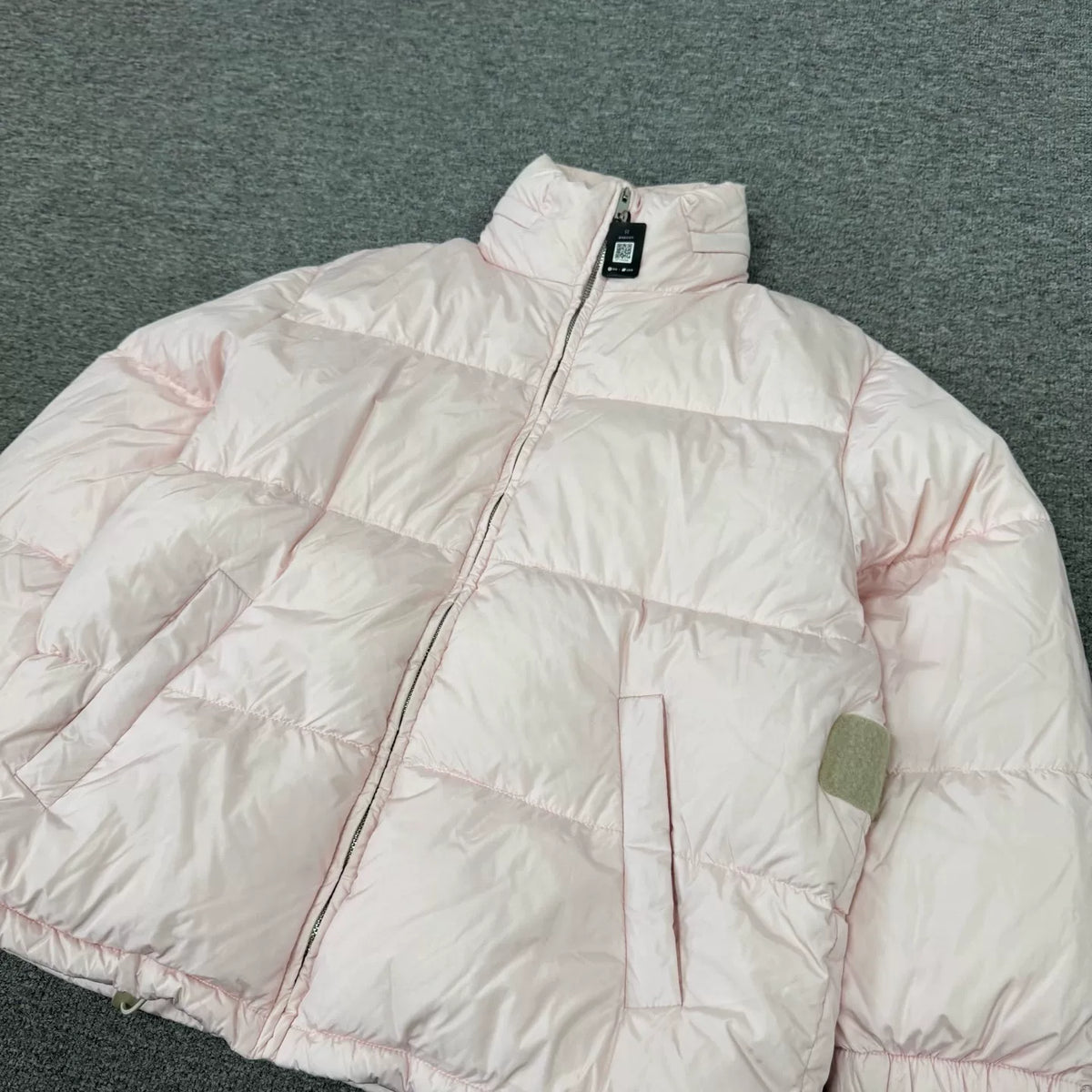 Prada Pink Stand Collar Down Jacket