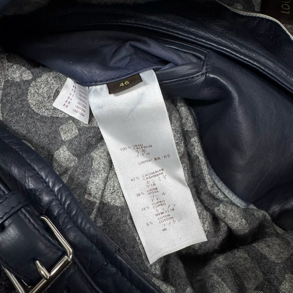 Louis Vuitton black cowhide biker jacket