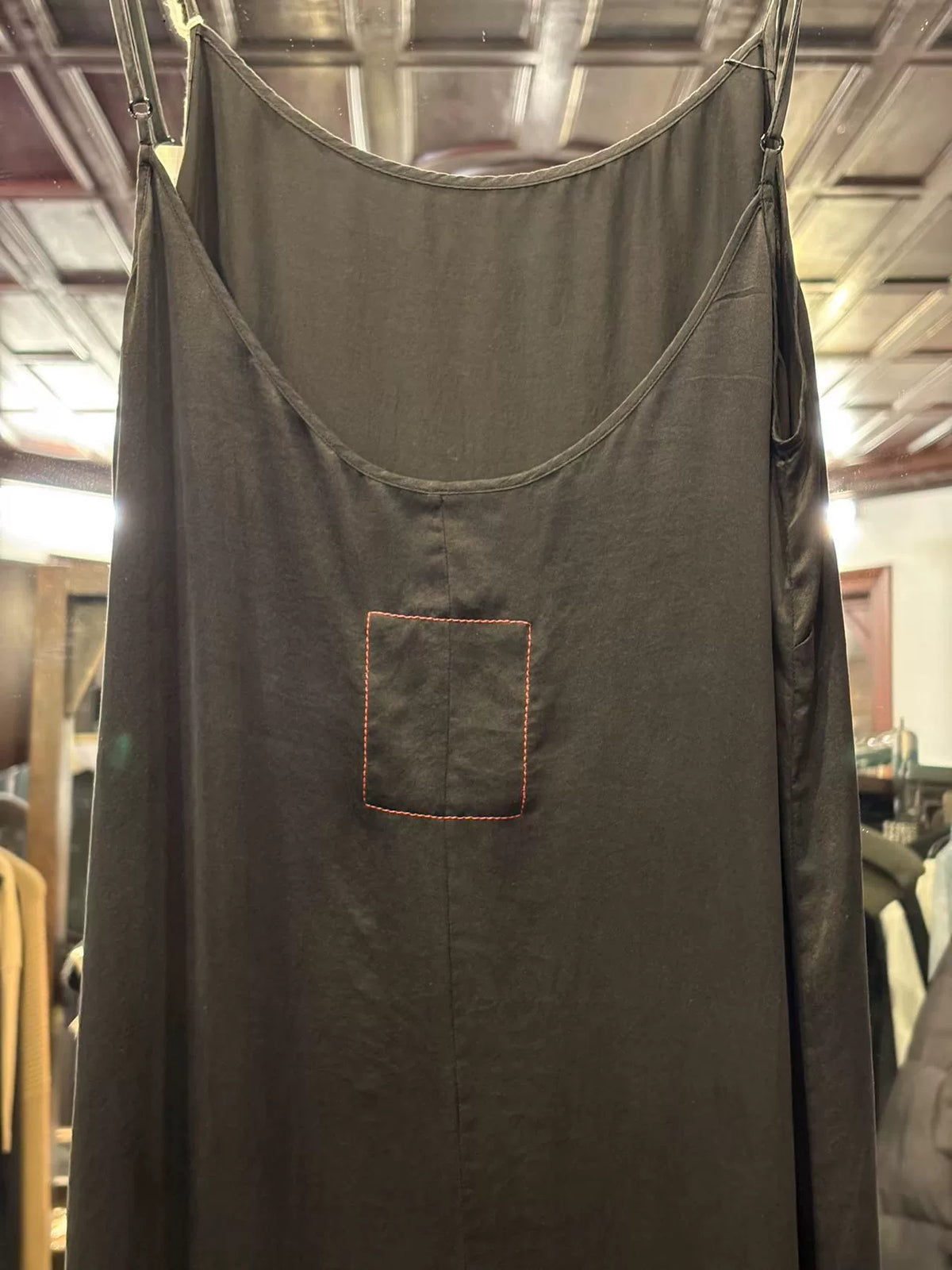 Uma Wang SS23 Black Anaya Silk Dress