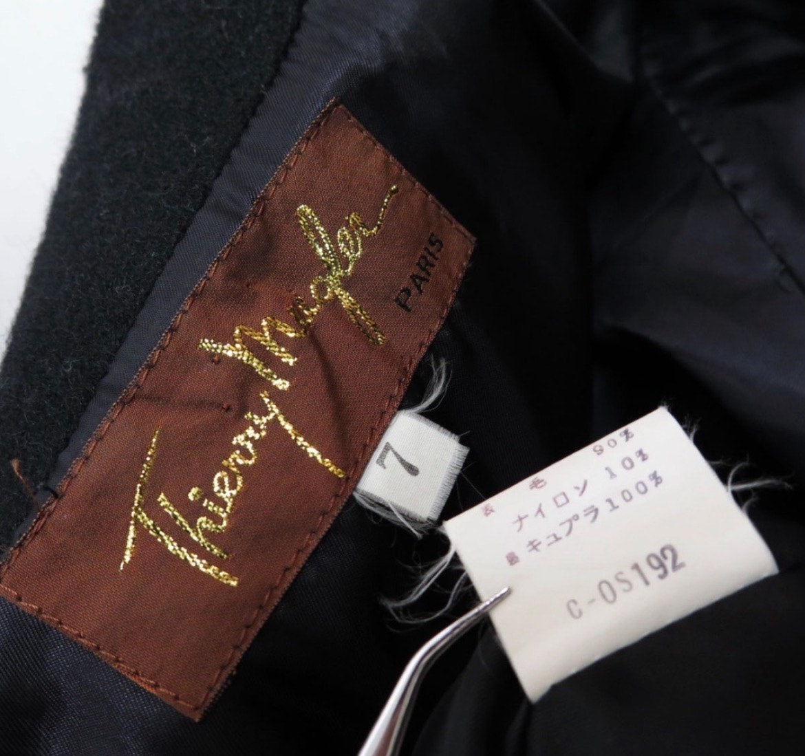 1980s Thierry Mugler Wool Melton Coat
