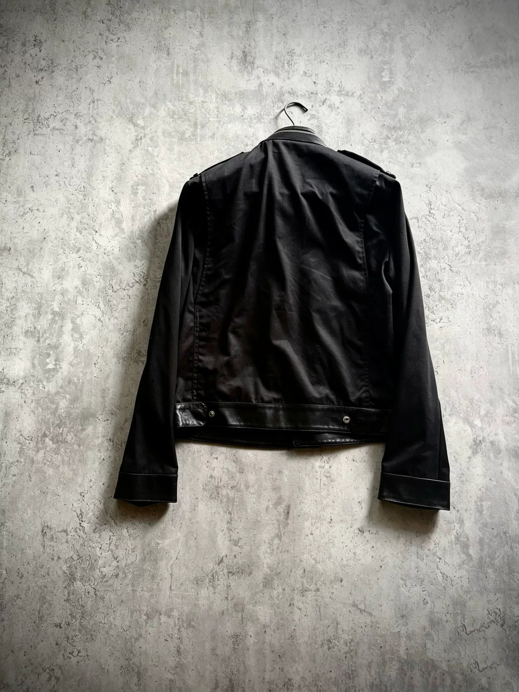 Saint Laurent Paris 13SS Hedi Slimane Black Lambskin Officer Jacket by Hedi Slimane