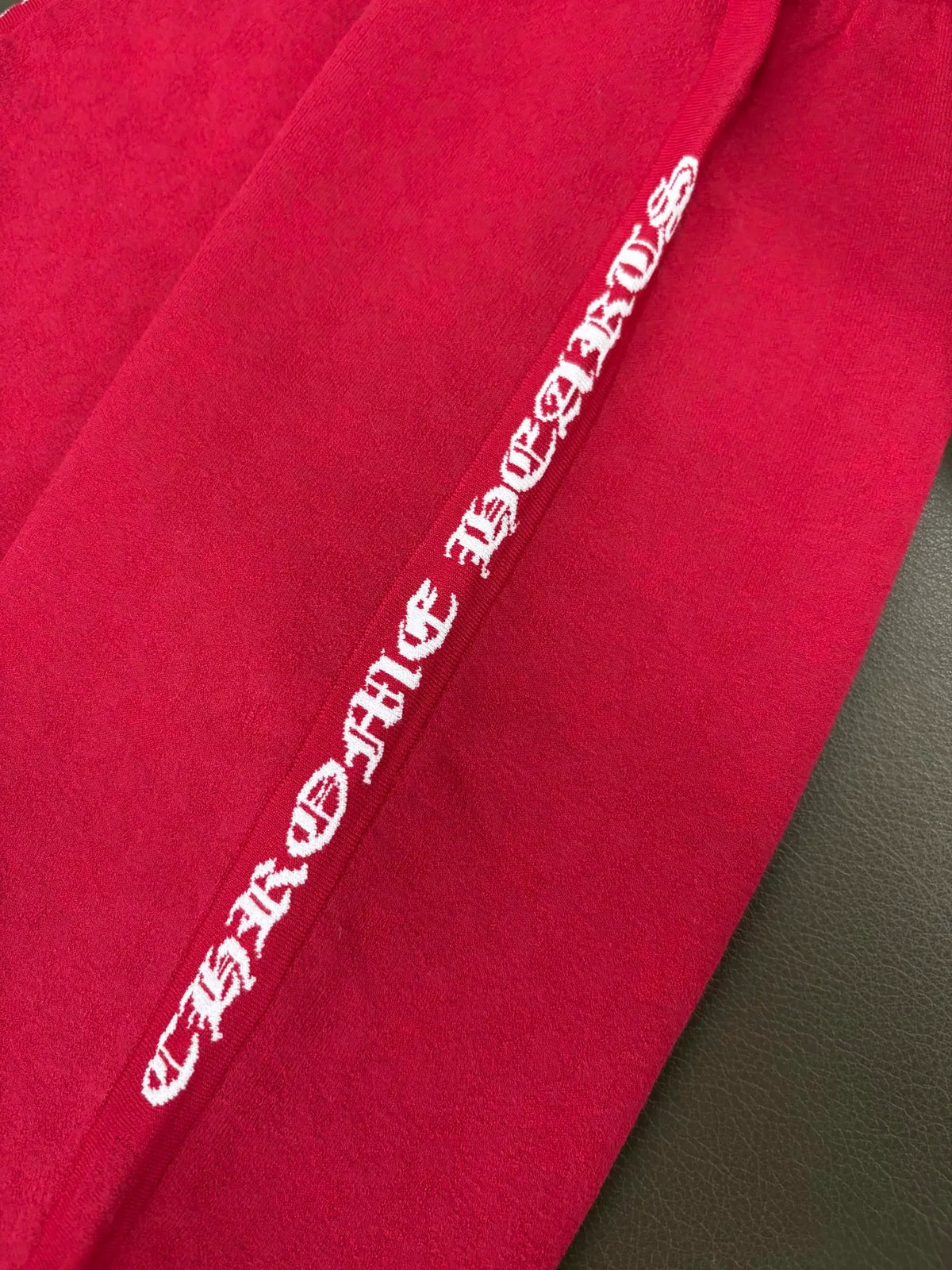 Chrome Hearts Red White Viscose Nylon Shorts