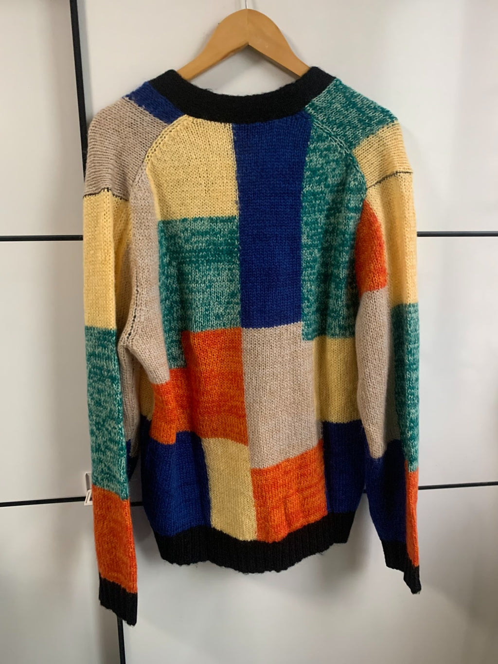 Supreme SS19 Patchwork Mohair Cardigan