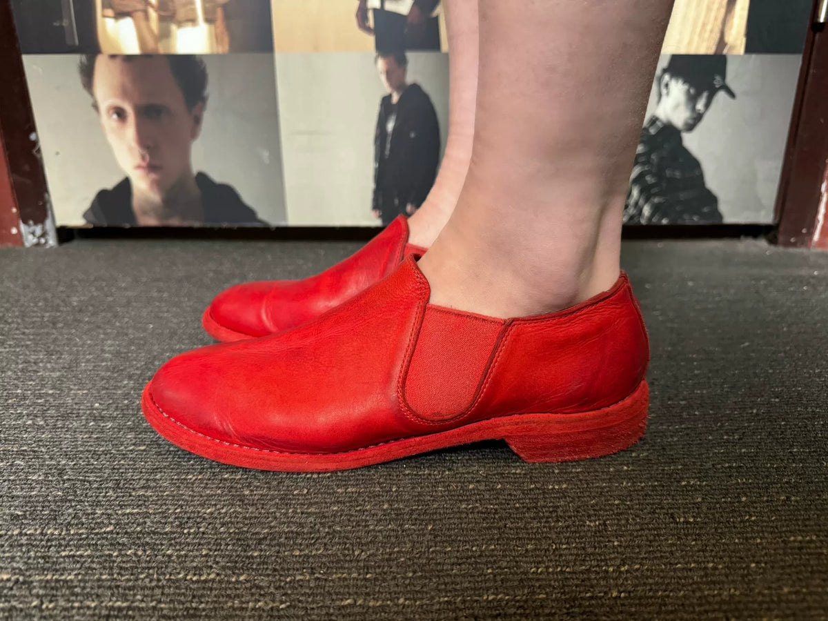 Guidi SS16 CV24T Red Leather Shoes