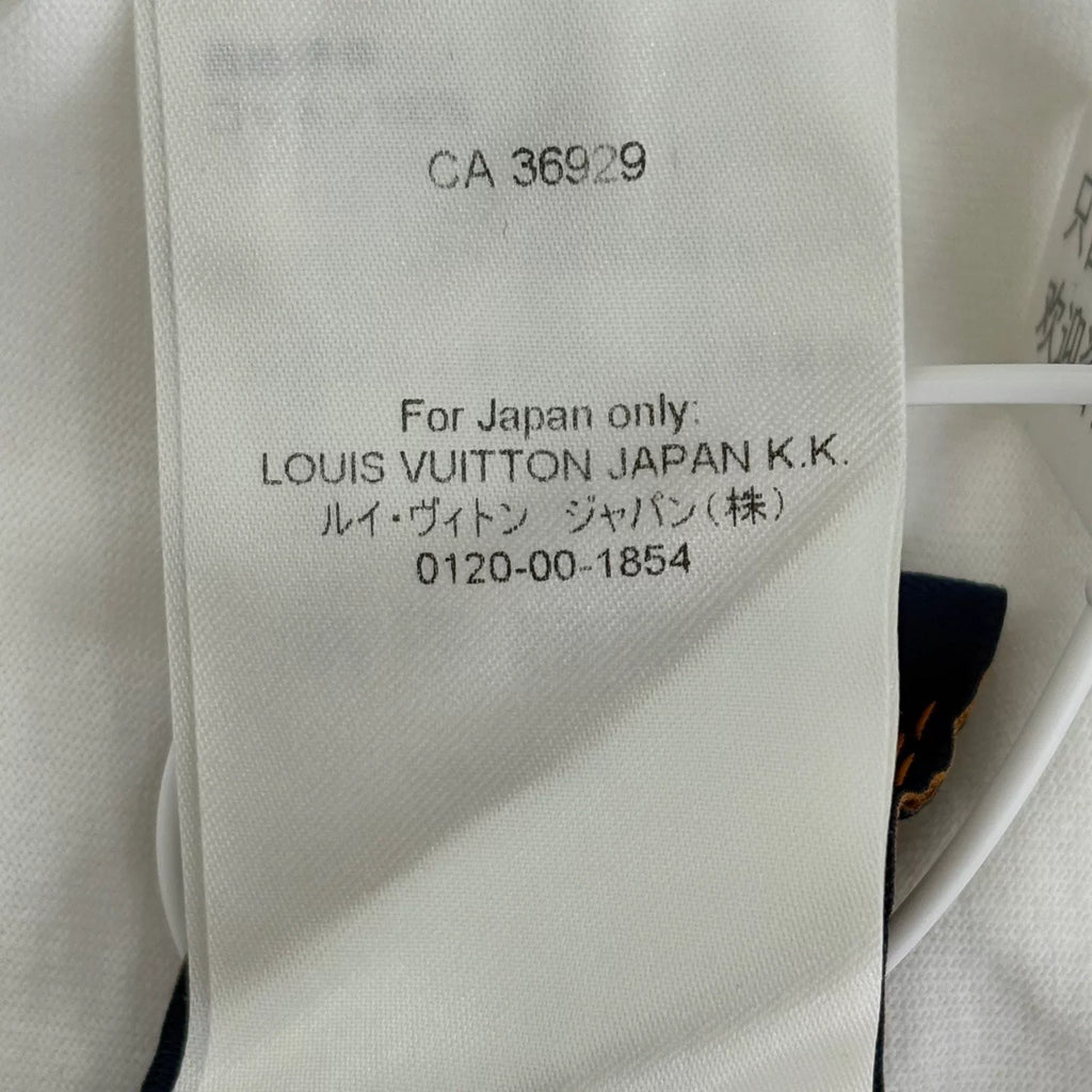 Louis Vuitton White Conch Shell Print Short Sleeve Top