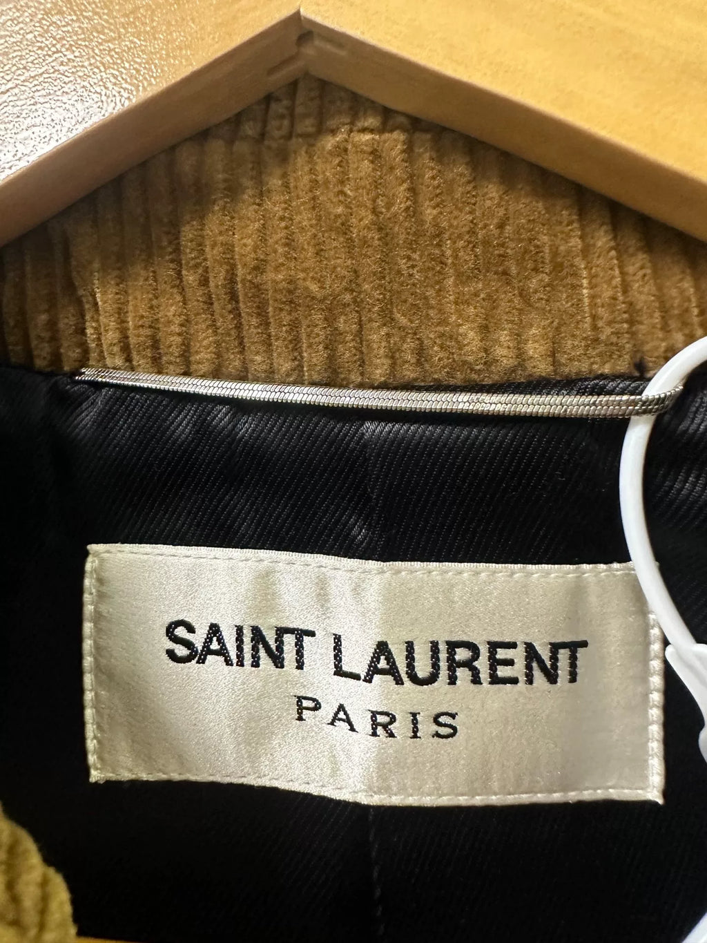 Saint Laurent Brown Corduroy Double-Breasted Belted Trench Coat