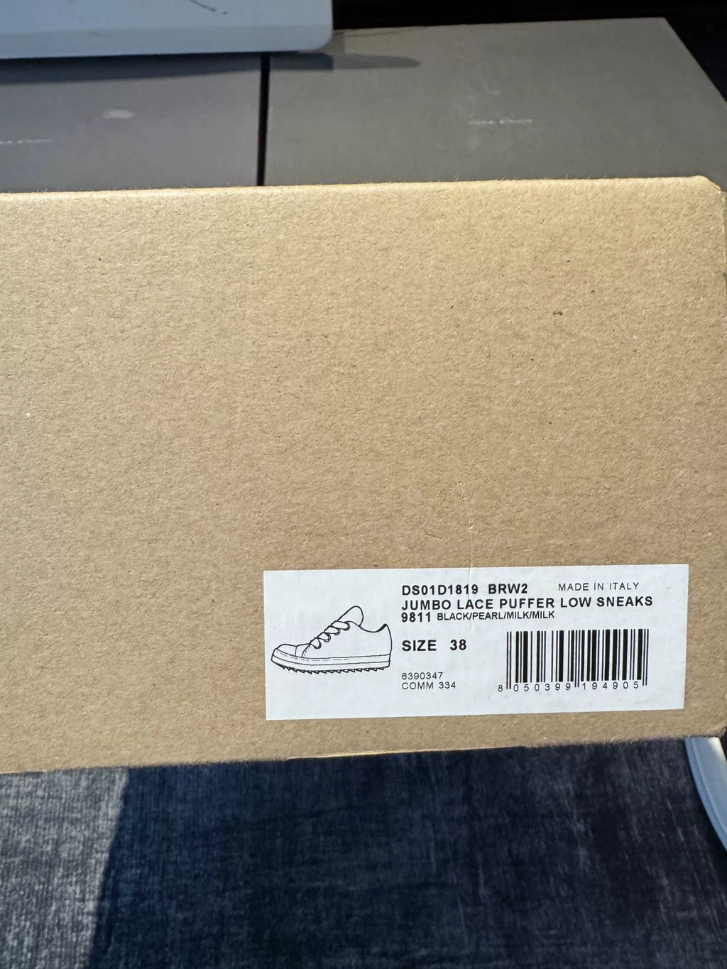 Rick Owens Thick-Lace Low-Top Sneakers