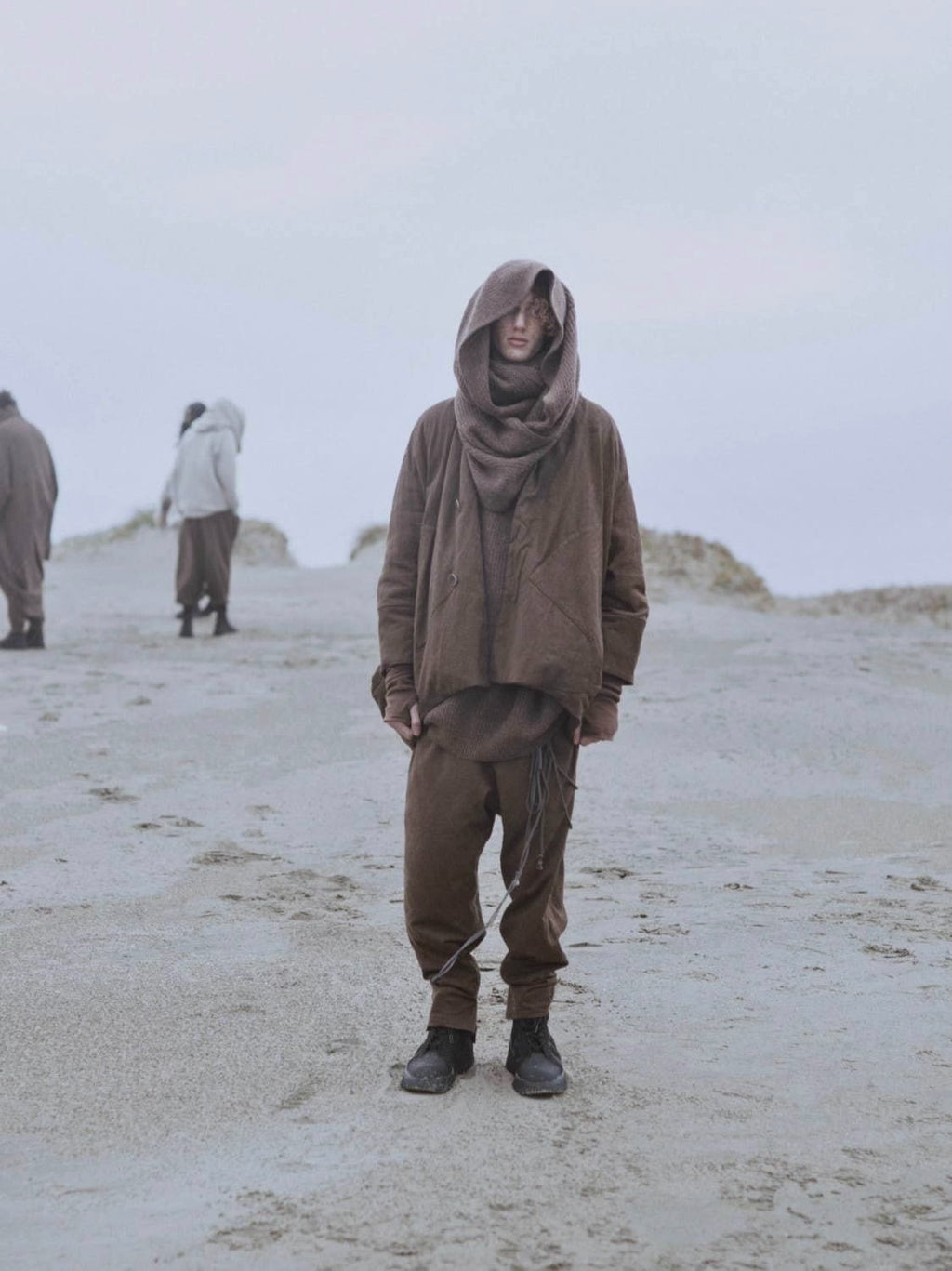 Julius_7 Wasteland-style jacquard oversized jacket